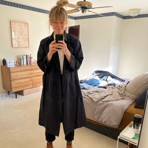 NWOT Jesse Kamm Trench in Midnight Blue SZ XS/S